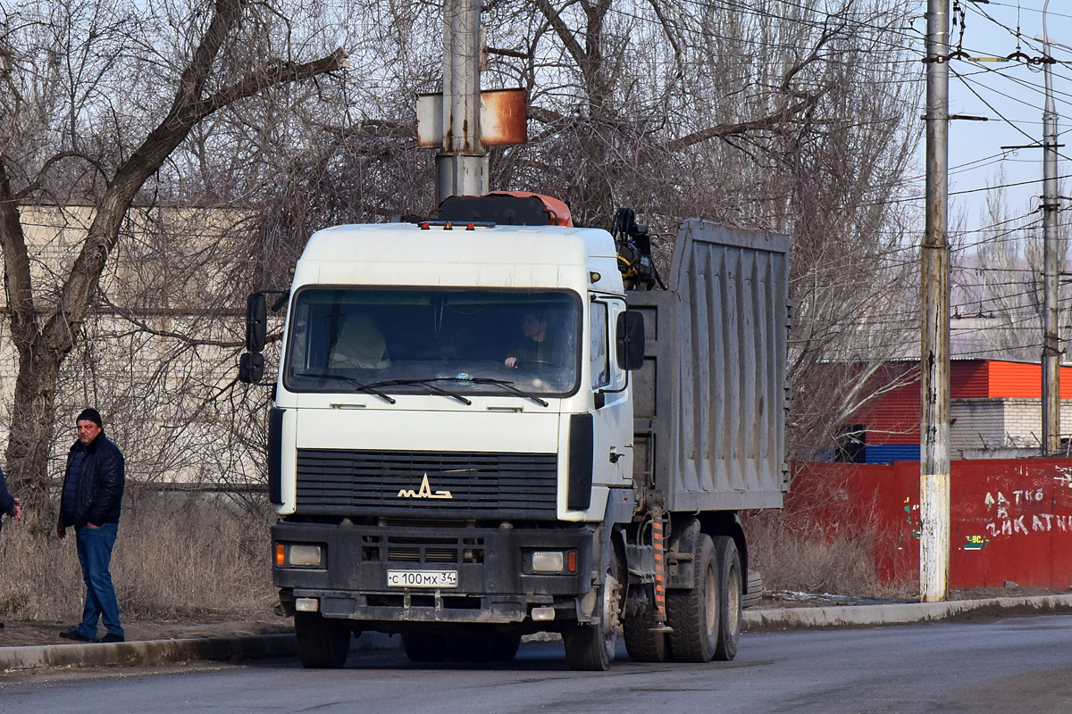 Волгоградская область, № С 100 МХ 34 — МАЗ-6312A8