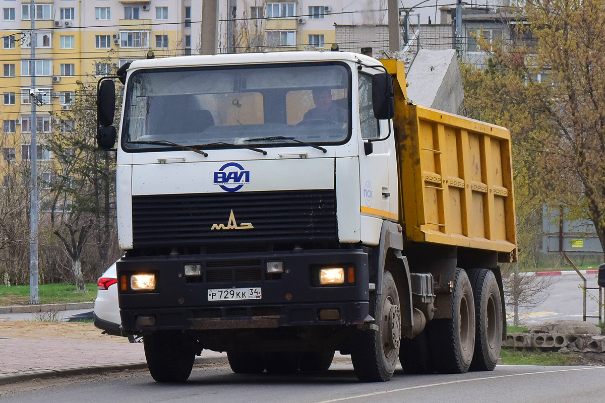 Волгоградская область, № Р 729 КК 34 — МАЗ-6501A5