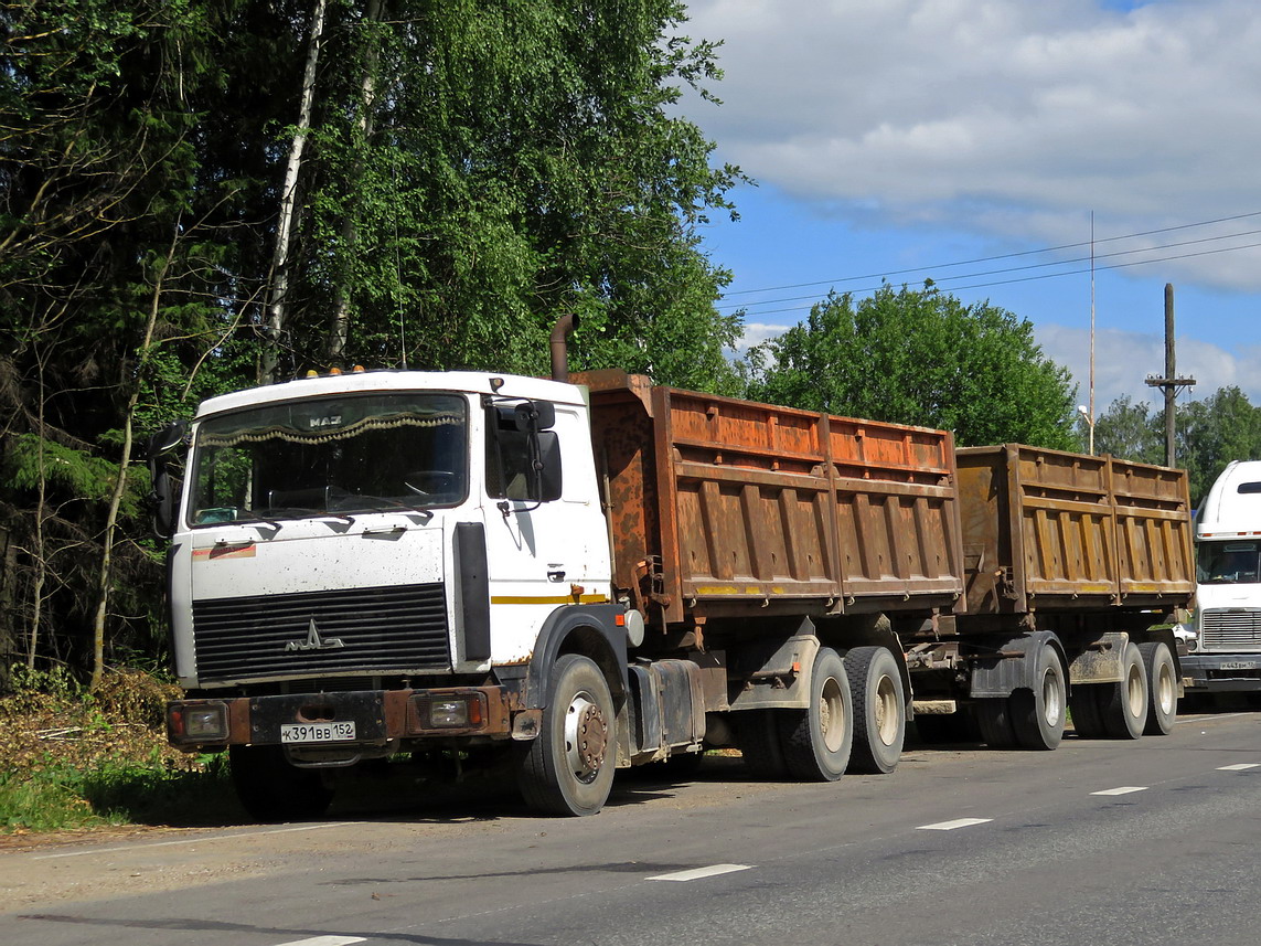 Нижегородская область, № К 391 ВВ 152 — МАЗ-5516A8