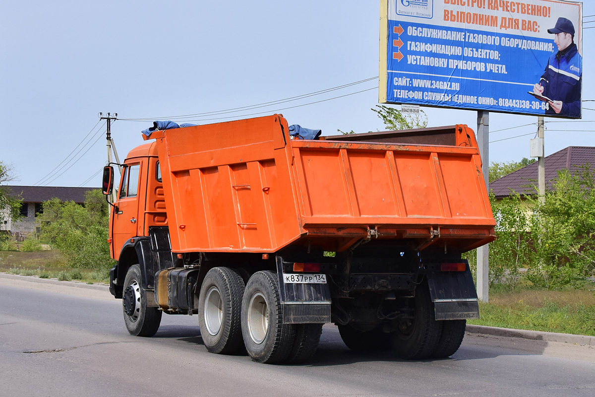 Волгоградская область, № К 837 РР 134 — КамАЗ-65115-D3