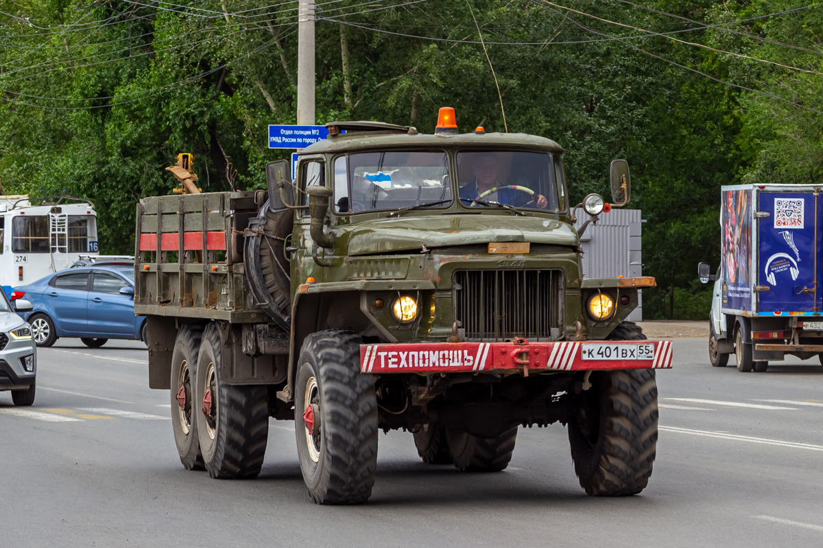 Омская область, № К 401 ВХ 55 — Урал-375Д