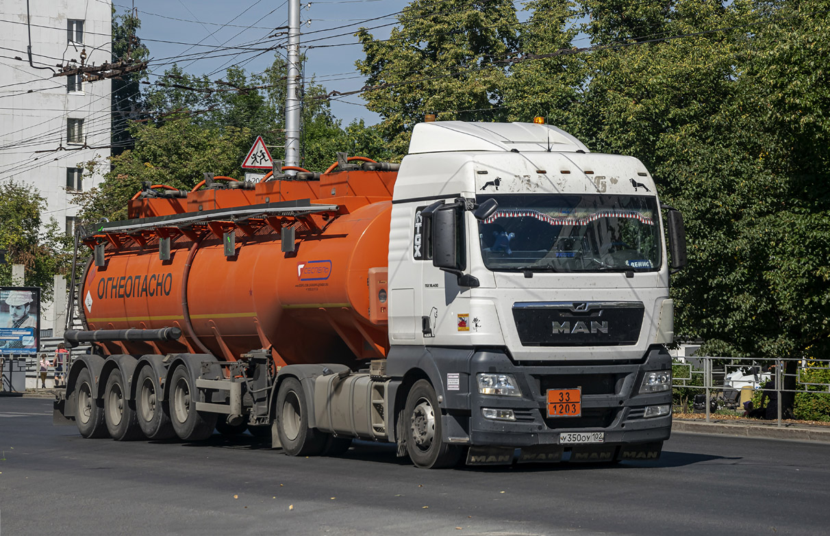 Башкортостан, № У 350 ОУ 102 — MAN TGX ('2007) 18.400