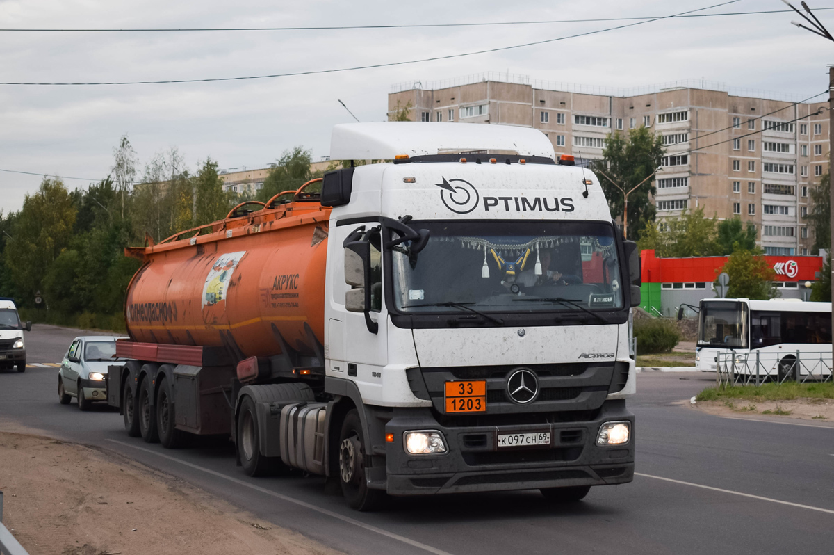 Тверская область, № К 097 СН 69 — Mercedes-Benz Actros '09 1841 [Z9M]