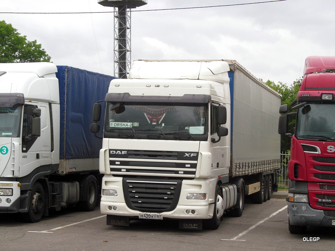 Смоленская область, № М 420 КТ 67 — DAF XF105 FT