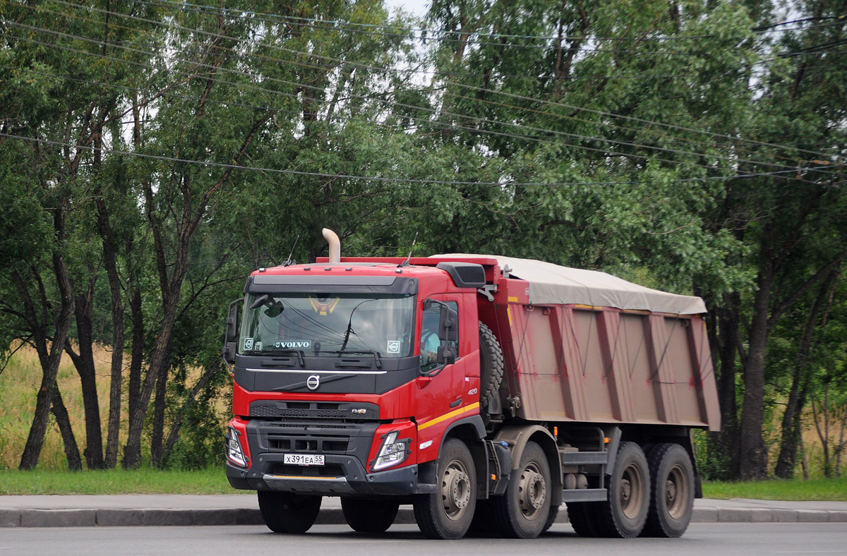 Омская область, № Х 391 ЕА 55 — Volvo ('2020) FMX.420 [X9P]