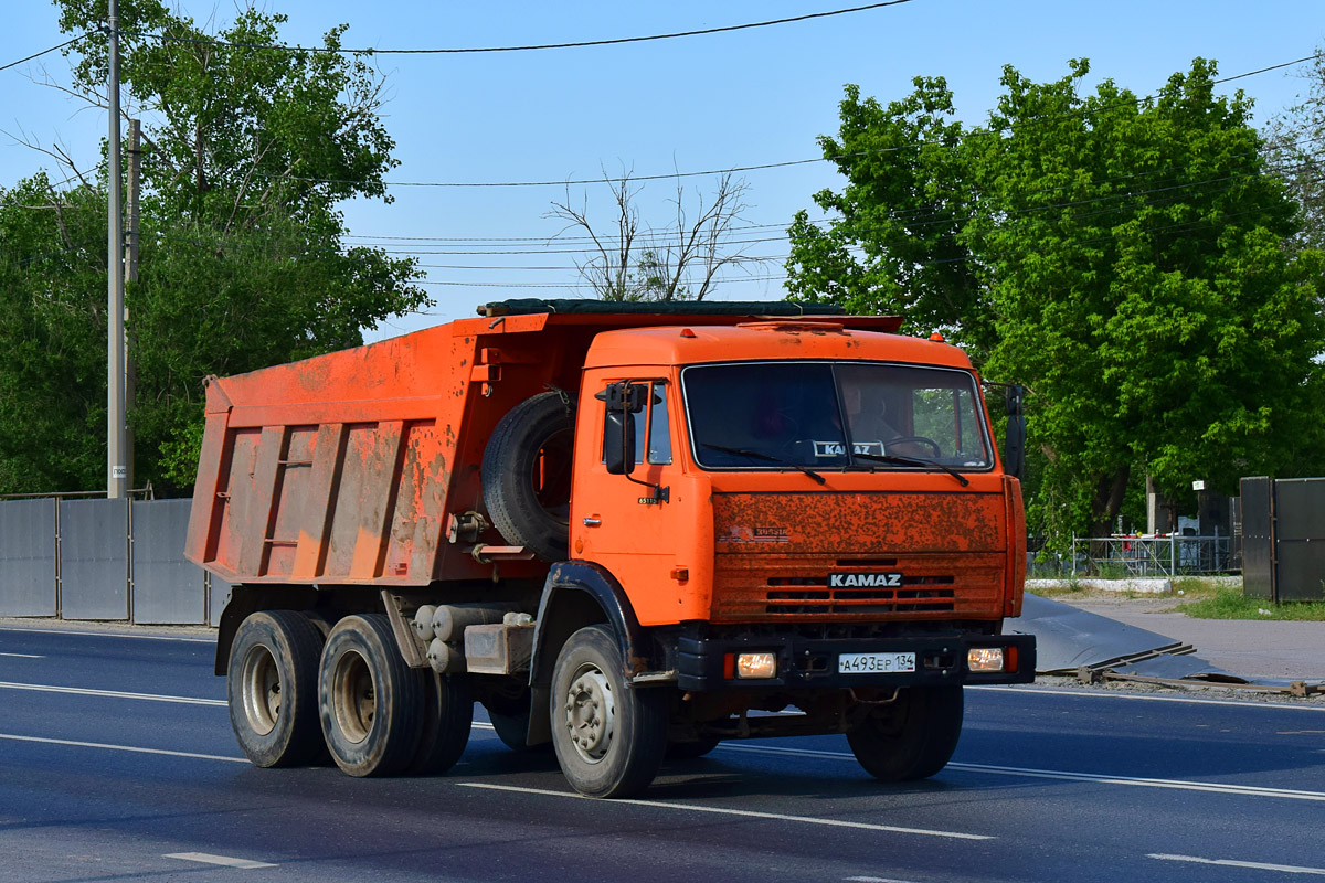 Волгоградская область, № А 493 ЕР 134 — КамАЗ-65115-02 [65115C]