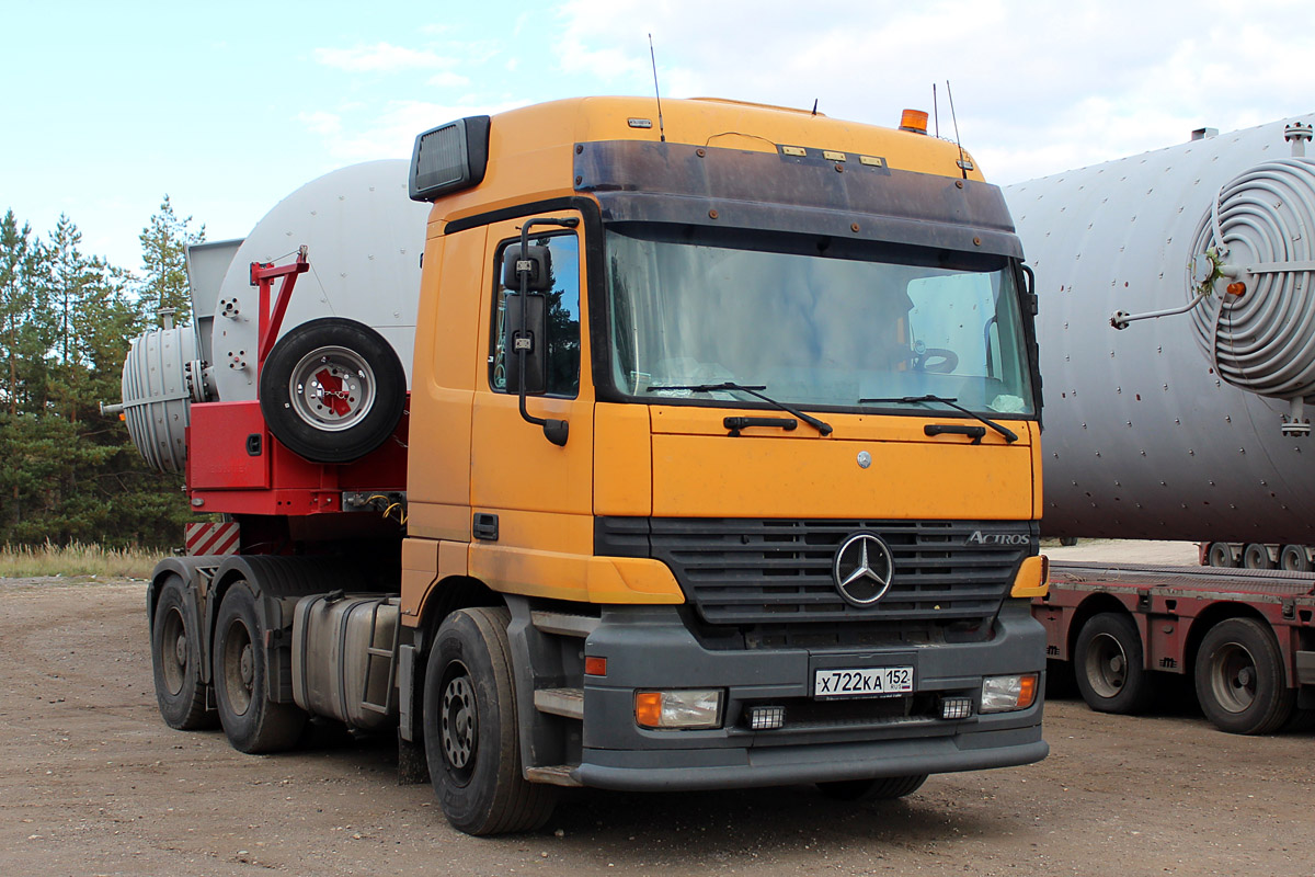 Нижегородская область, № Х 722 КА 152 — Mercedes-Benz Actros ('1997)