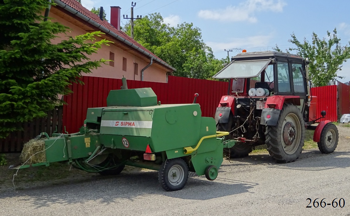 Венгрия, № YGM-810 — МТЗ-80; Прицепы сельскохозяйственные — Пресс-подборщики (общая)