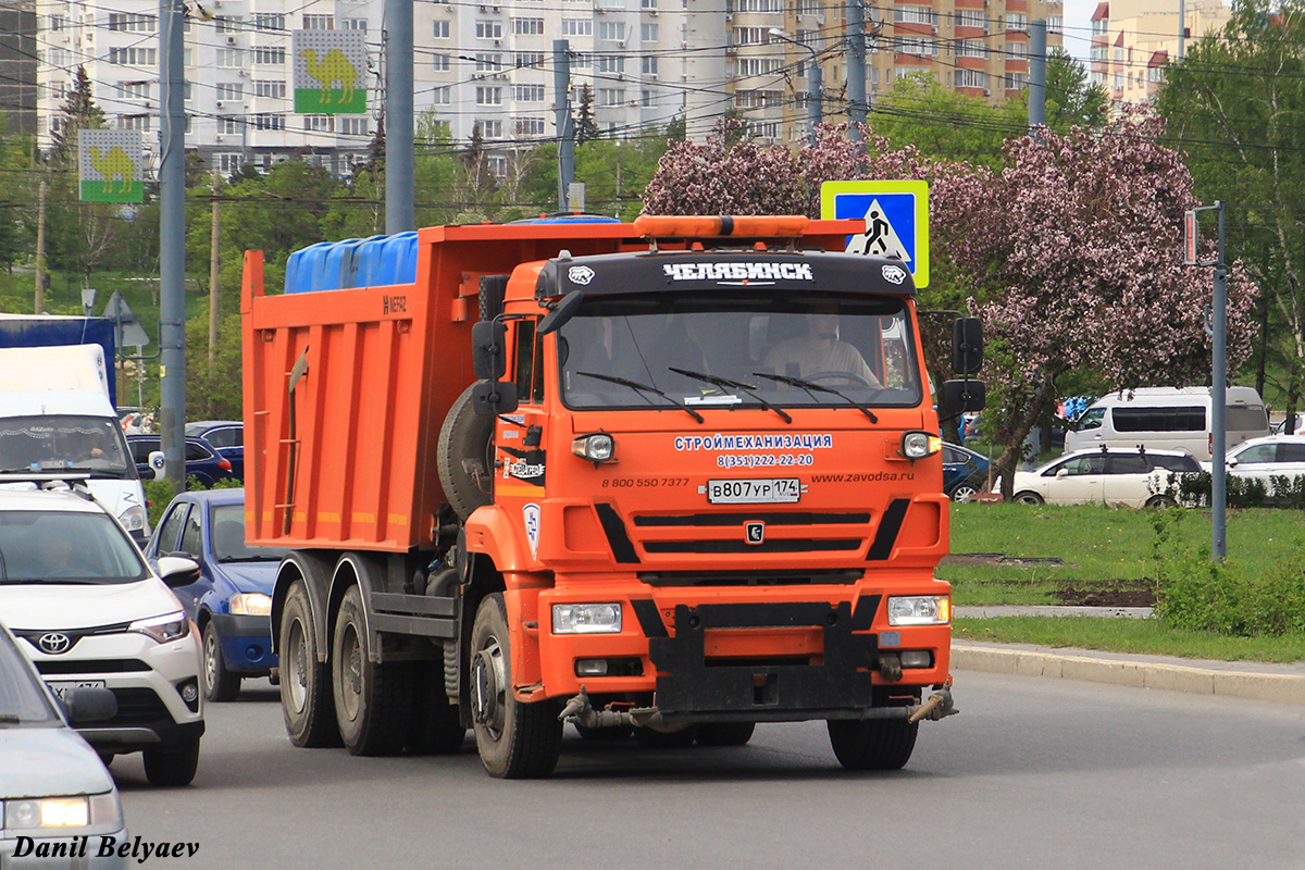 Челябинская область, № В 807 УР 174 — КамАЗ-6520 (общая модель)