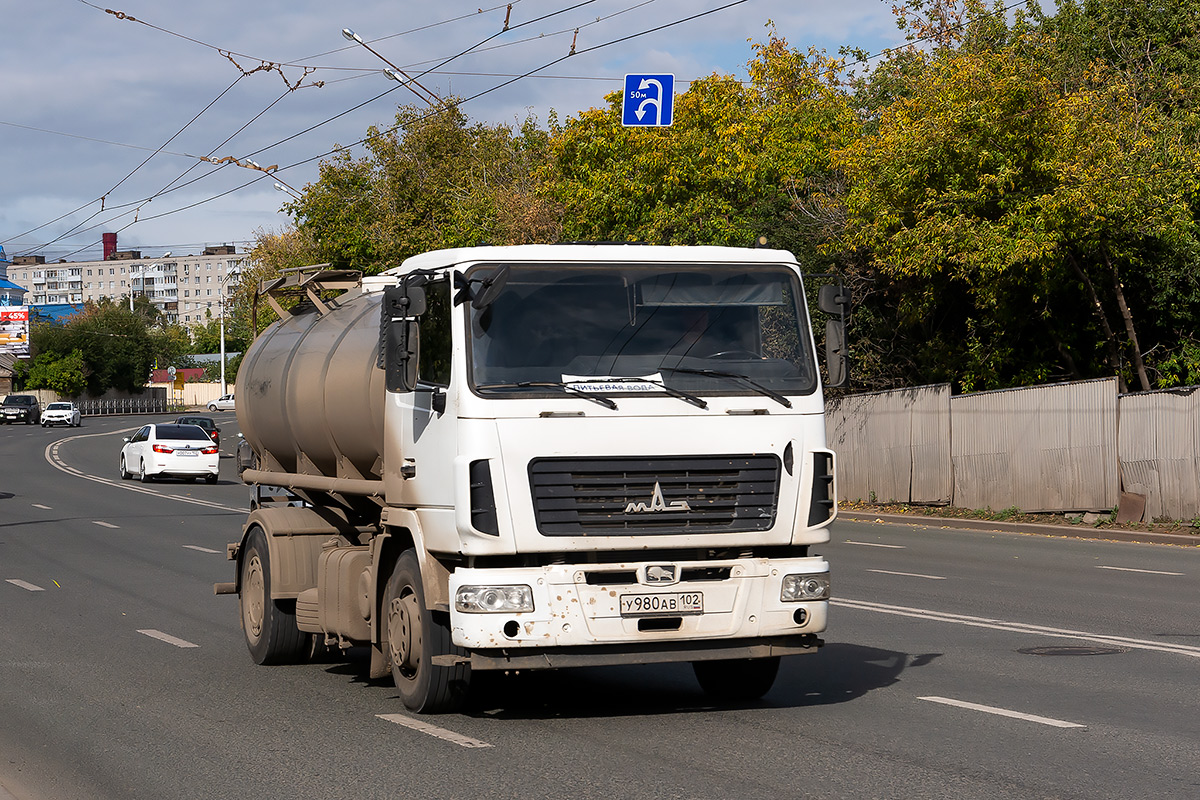 Башкортостан, № У 980 АВ 102 — МАЗ-5340B2