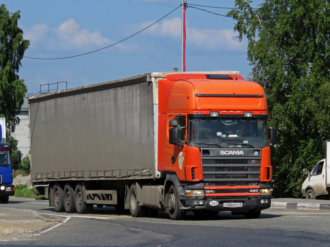 Кировская область, № Е 886 МО 43 — Scania ('1996) R124L