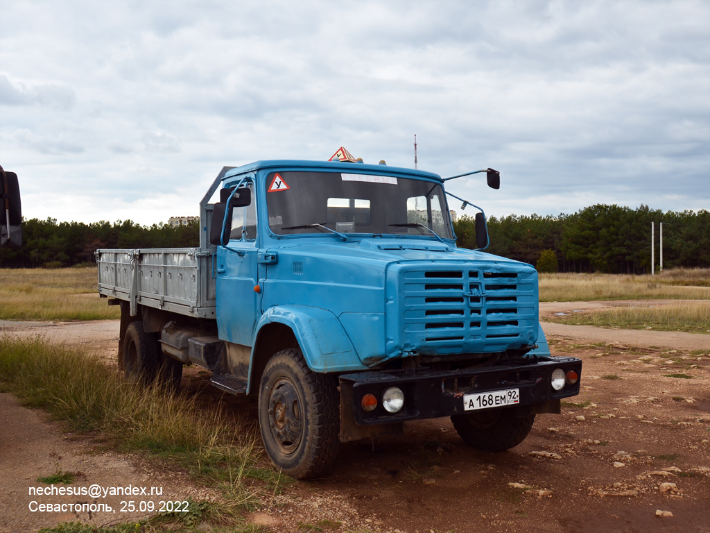 Севастополь, № А 168 ЕМ 92 — ЗИЛ-433100