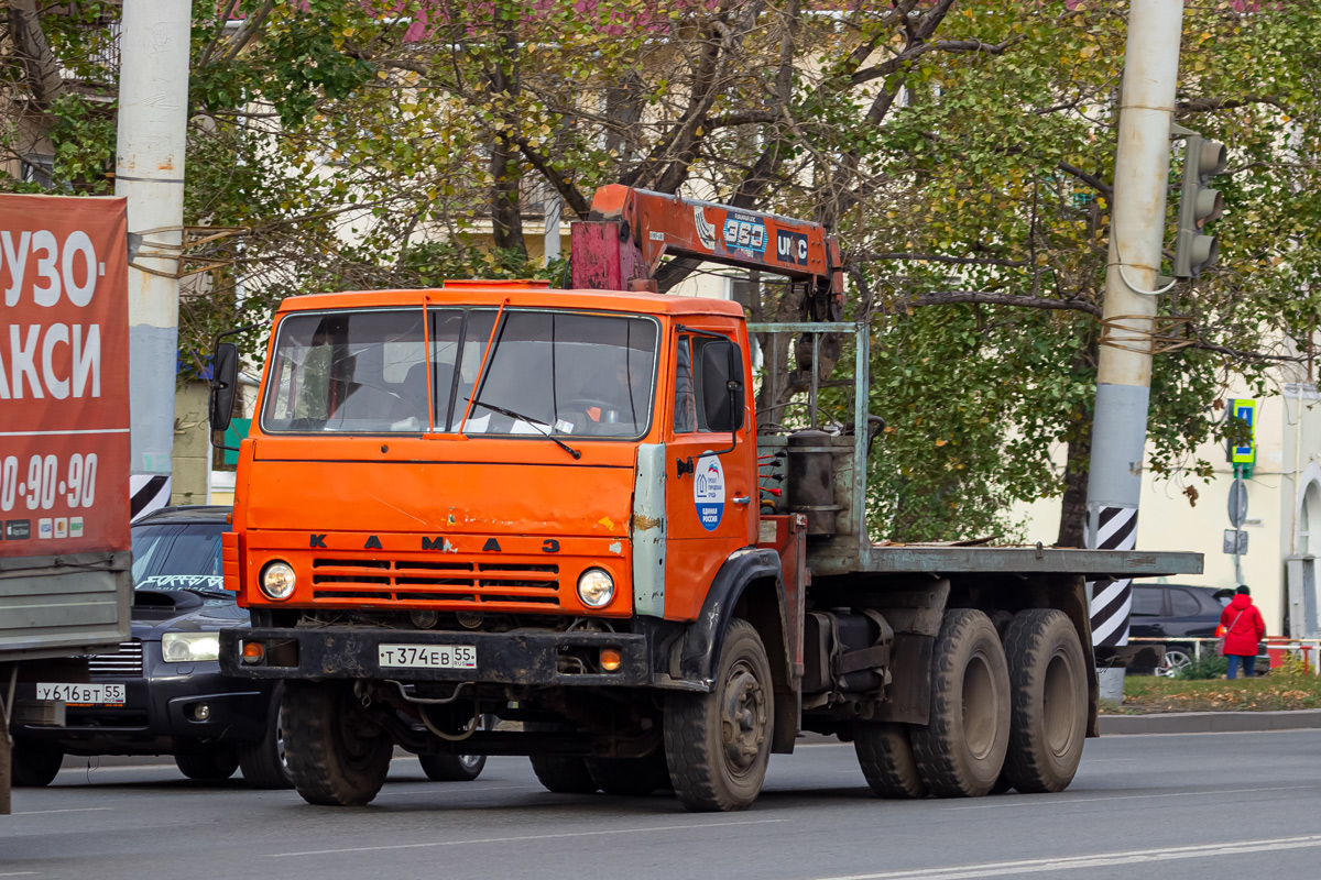 Омская область, № Т 374 ЕВ 55 — КамАЗ-5320