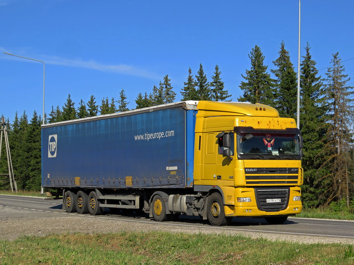 Санкт-Петербург, № Х 419 СХ 178 — DAF XF105 FT