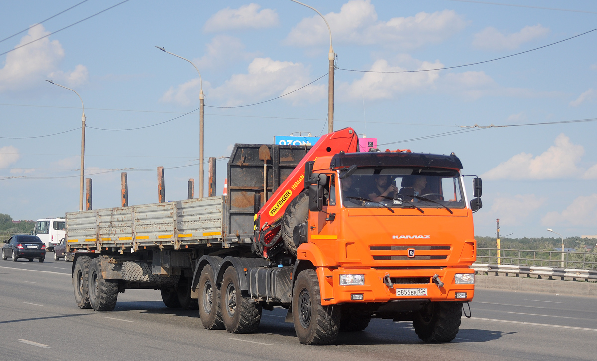 Новосибирская область, № О 855 ВК 154 — КамАЗ-43118-50