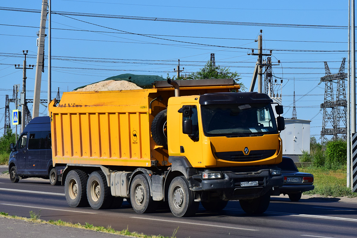 Волгоградская область, № Е 655 РР 134 — Renault Kerax