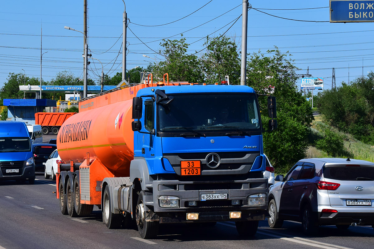 Волгоградская область, № Е 383 ХХ 134 — Mercedes-Benz Axor 1840