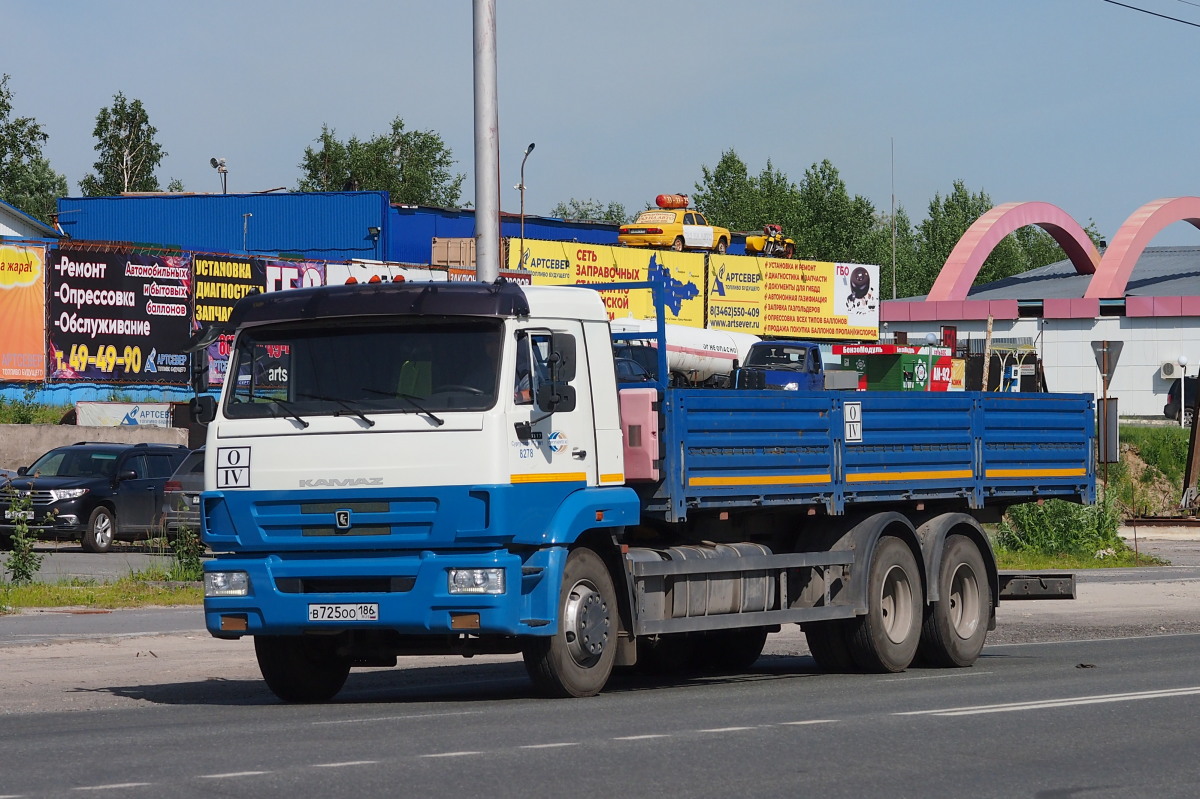 Ханты-Мансийский автоном.округ, № В 725 ОО 186 — КамАЗ-65117-50