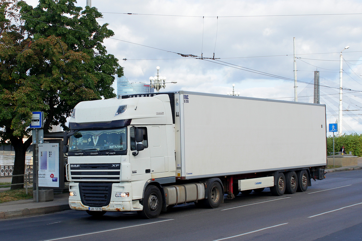 Латвия, № JH-5938 — DAF XF105 FT