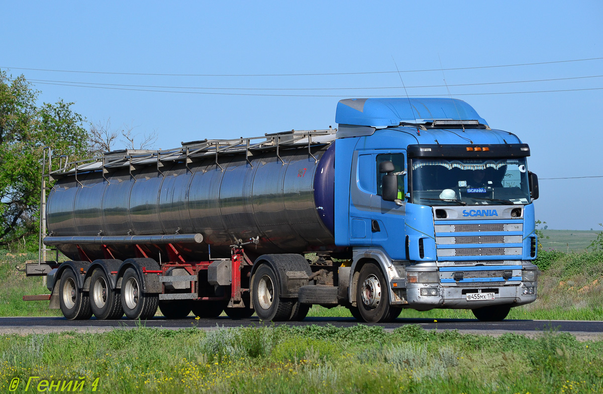 Санкт-Петербург, № В 455 МХ 178 — Scania ('1996) R124G