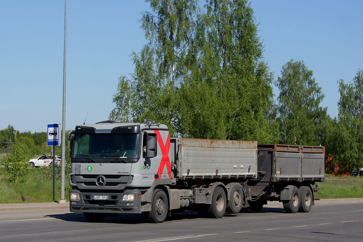 Литва, № LGF 014 — Mercedes-Benz Actros ('2009)