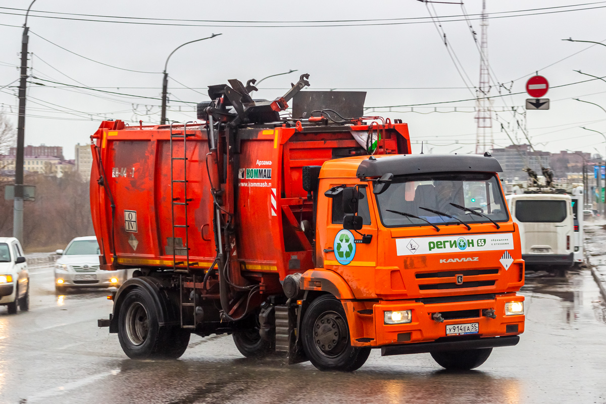 Омская область, № У 914 ЕА 55 — КамАЗ-43253 (общая модель)