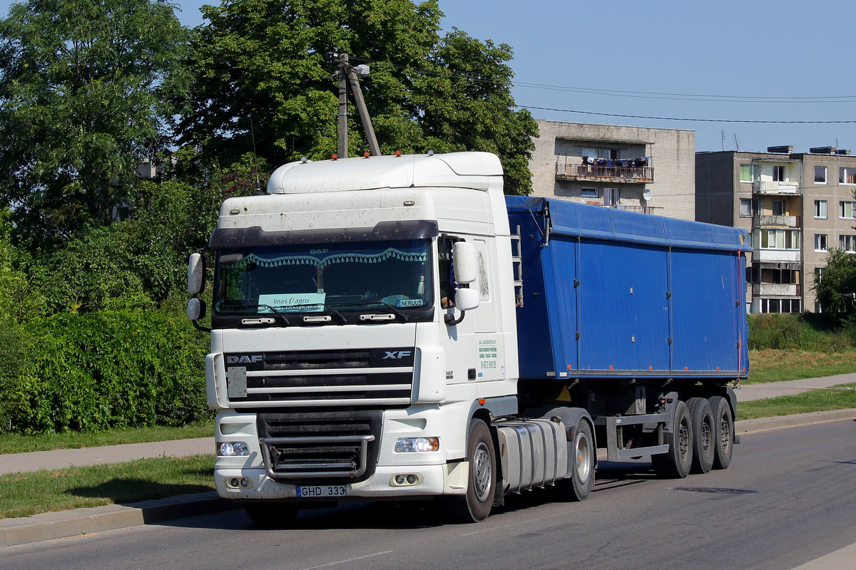 Литва, № GHD 333 — DAF XF105 FT