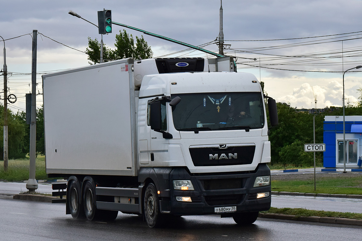 Астраханская область, № У 680 МУ 30 — MAN TGX ('2007) (общая модель)