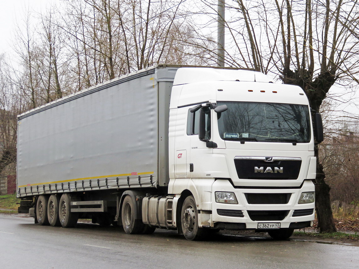 Кировская область, № С 362 УР 43 — MAN TGX ('2007) 18.480