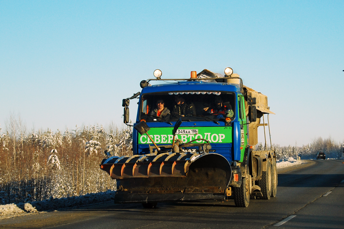 Ханты-Мансийский автоном.округ, № К 349 АА 186 — КамАЗ-65115 (общая модель)