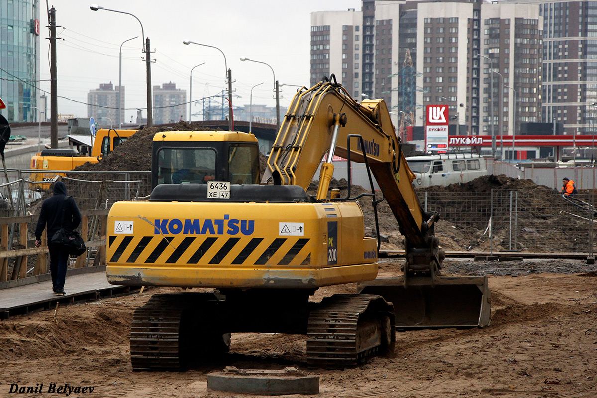 Ленинградская область, № 6436 ХЕ 47 — Komatsu PC200