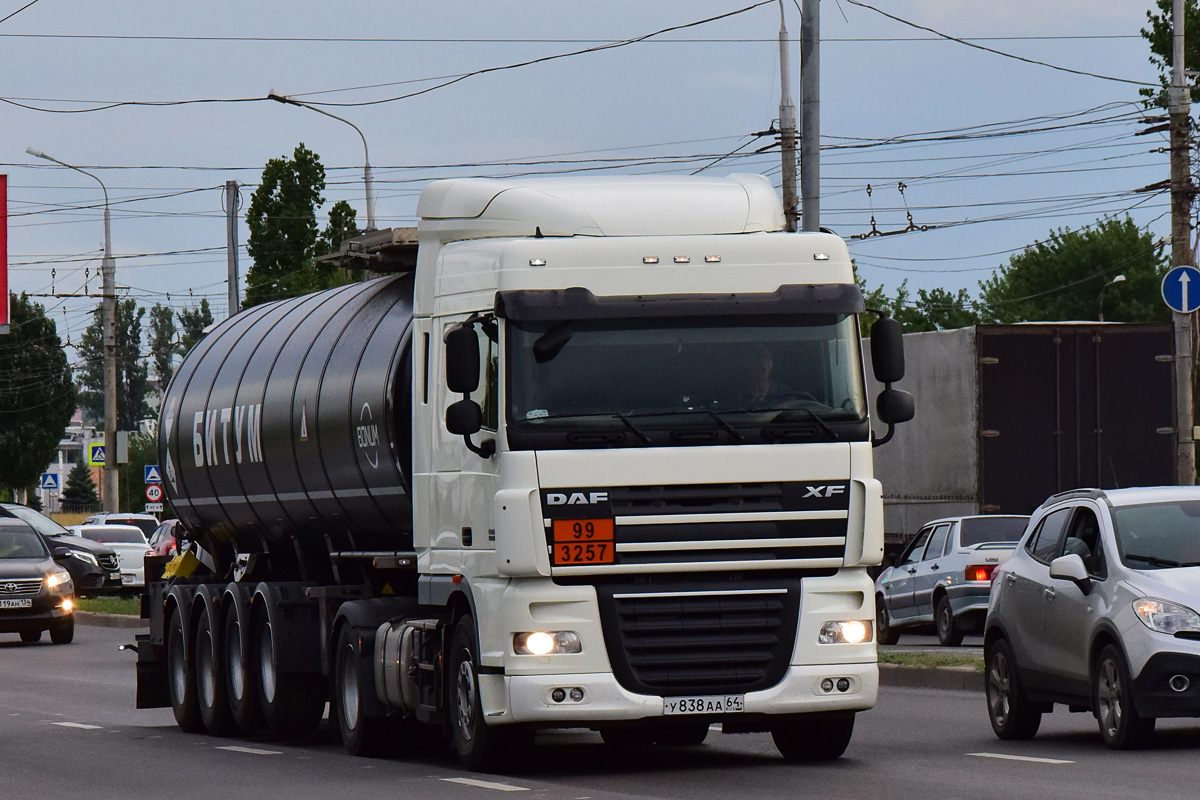 Саратовская область, № У 838 АА 64 — DAF XF105 FT