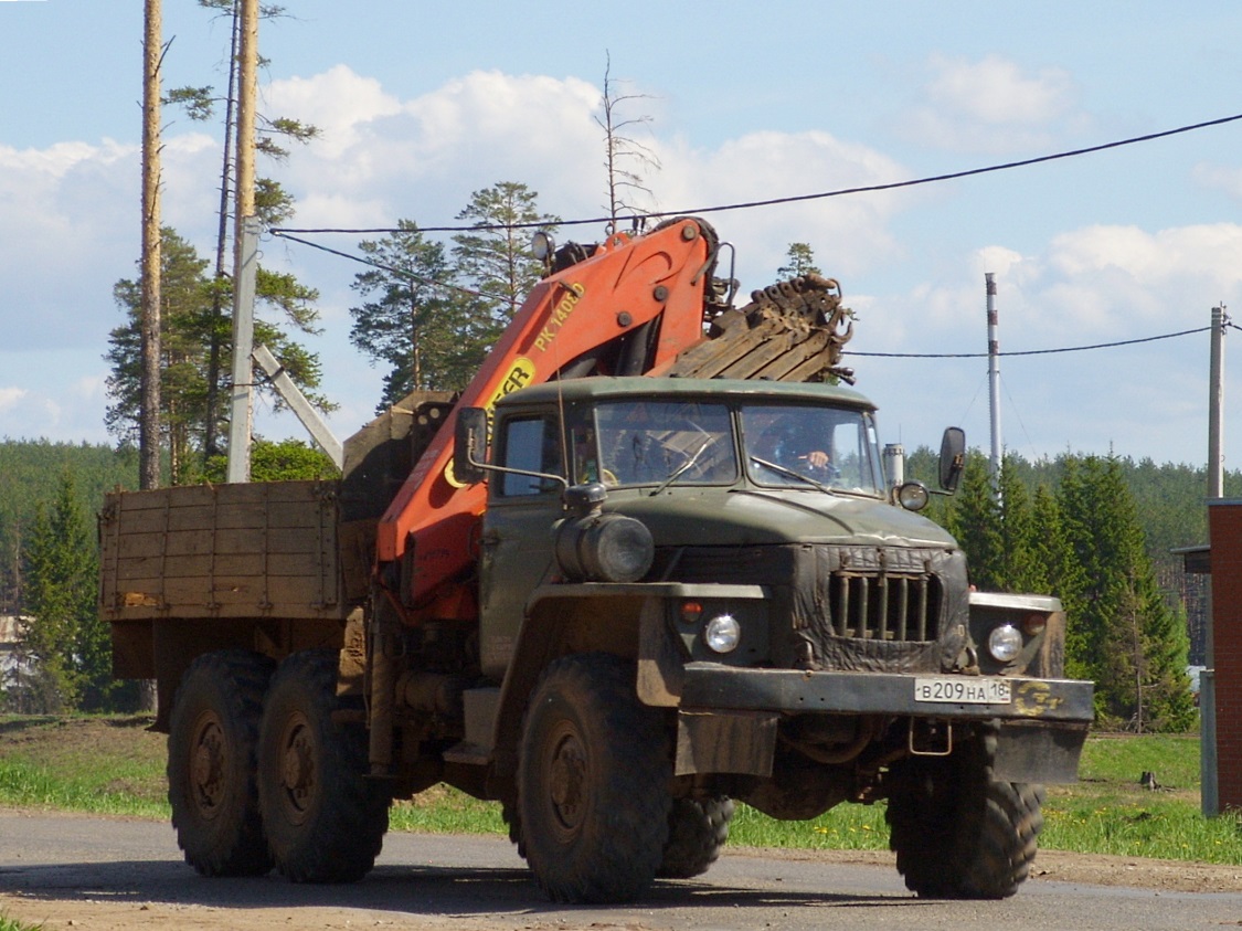 Удмуртия, № В 209 НА 18 — Урал-4320-01