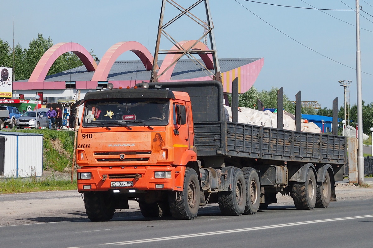 Ханты-Мансийский автоном.округ, № К 910 АХ 186 — КамАЗ-53504-46