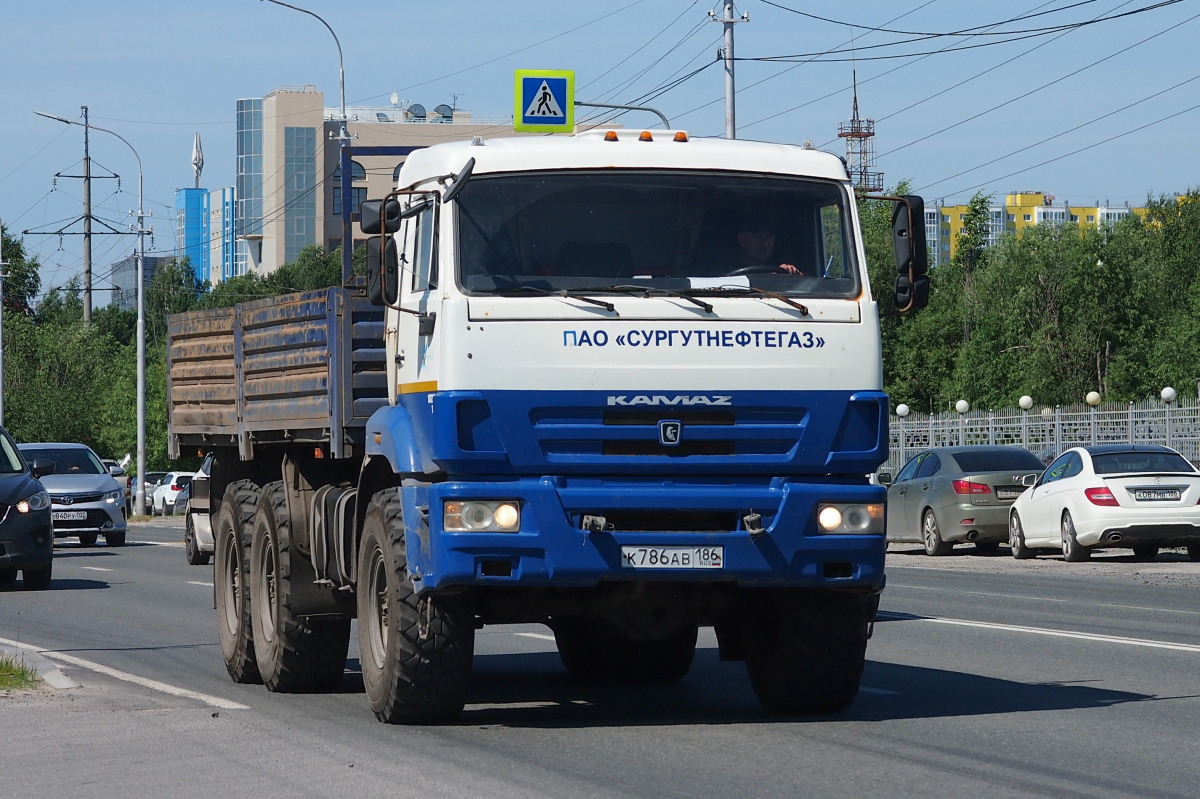 Ханты-Мансийский автоном.округ, № К 786 АВ 186 — КамАЗ-43118-24