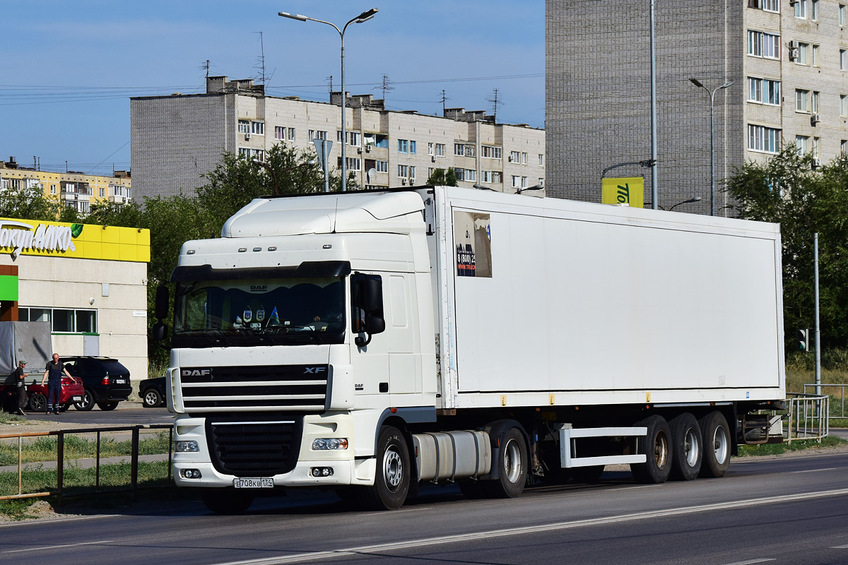 Волгоградская область, № Е 708 КВ 134 — DAF XF105 FT