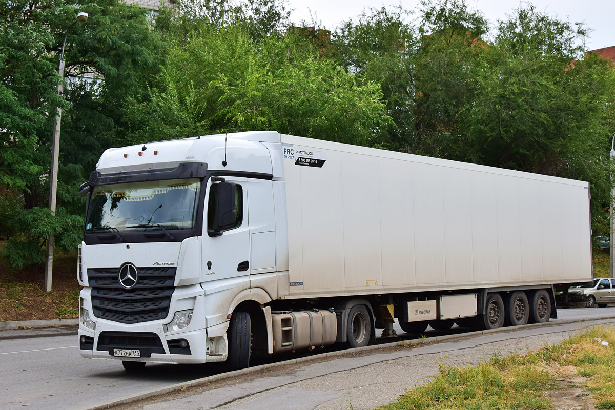 Волгоградская область, № К 772 НА 134 — Mercedes-Benz Actros '18 1845 [Z9M]