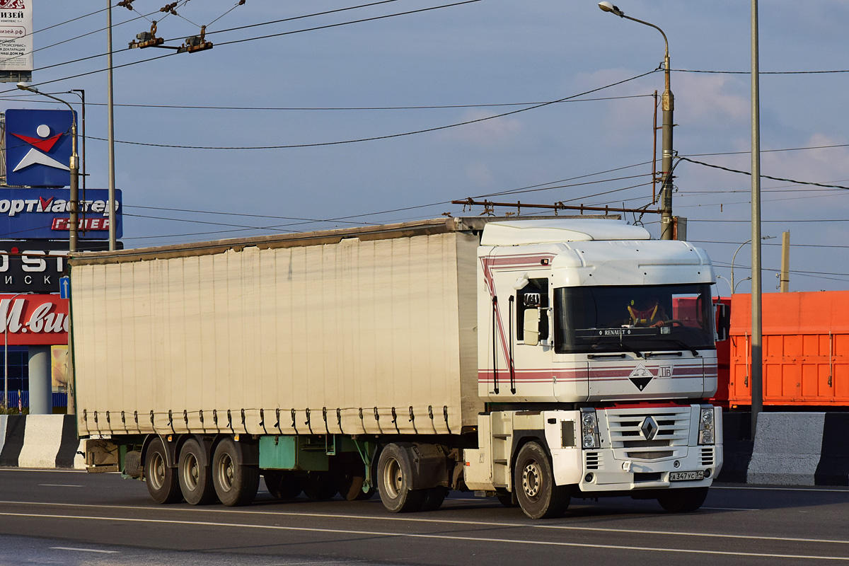 Волгоградская область, № А 347 УС 34 — Renault Magnum E-Tech ('2001)