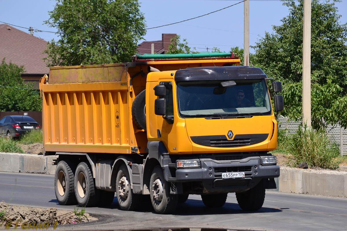 Волгоградская область, № Е 655 РР 134 — Renault Kerax