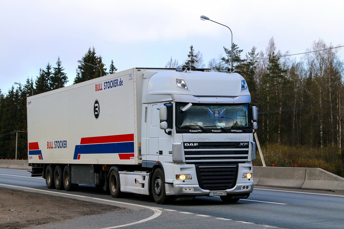 Туркестанская область, № 105 DDB 13 — DAF XF105 FT