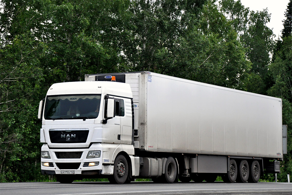 Кемеровская область, № Е 411 АХ 142 — MAN TGX ('2007) 18.440