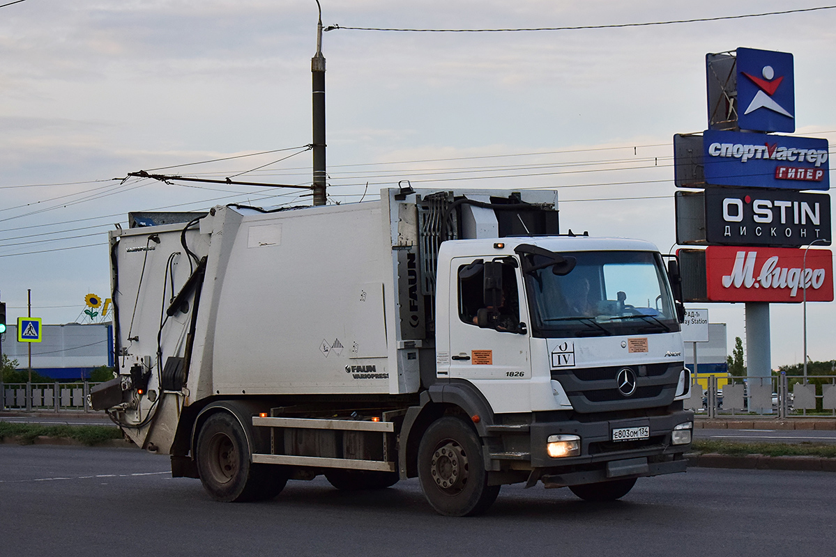 Волгоградская область, № Е 803 ОМ 134 — Mercedes-Benz Axor 1826 [Z9M]