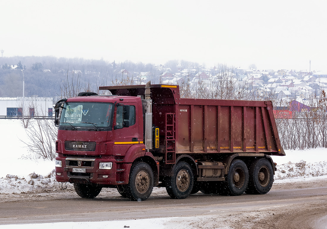 Башкортостан, № Е 186 ТН 702 — КамАЗ-65801-T5(68)