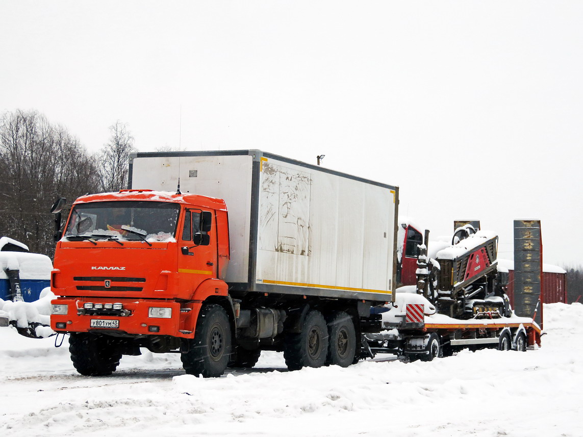 Кировская область, № У 801 УМ 43 — КамАЗ-43118 (общая модель)