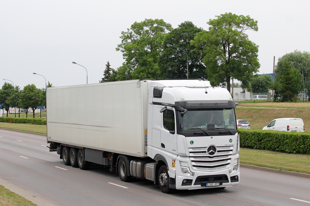 Литва, № LSO 377 — Mercedes-Benz Actros ('2018) 1845