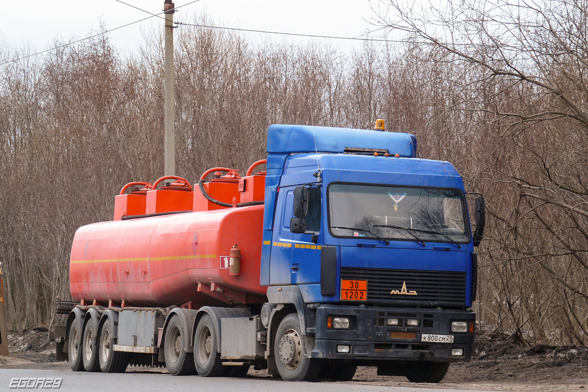 Архангельская область, № К 800 СМ 29 — МАЗ-6430A8