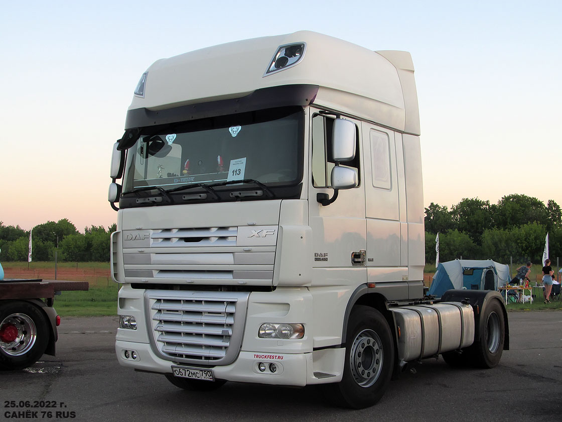 Московская область, № О 672 МС 790 — DAF XF105 FT; Московская область — Фестиваль Truckfest 2022 — июнь