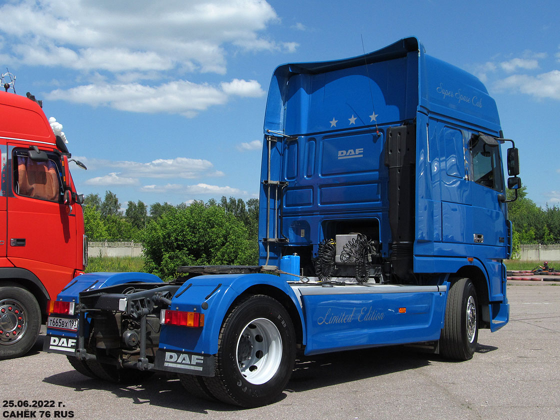 Краснодарский край, № Т 665 ВХ 193 — DAF XF95 FT; Московская область — Фестиваль Truckfest 2022 — июнь