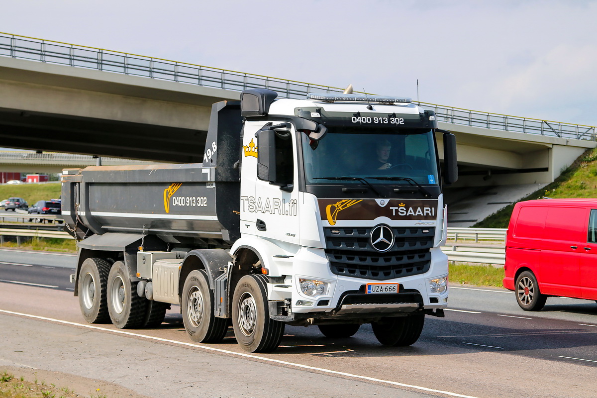 Финляндия, № UZA-666 — Mercedes-Benz Arocs (общ.м)