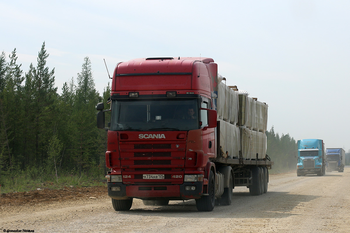 Приморский край, № Х 734 АВ 125 — Scania ('1996) R124L